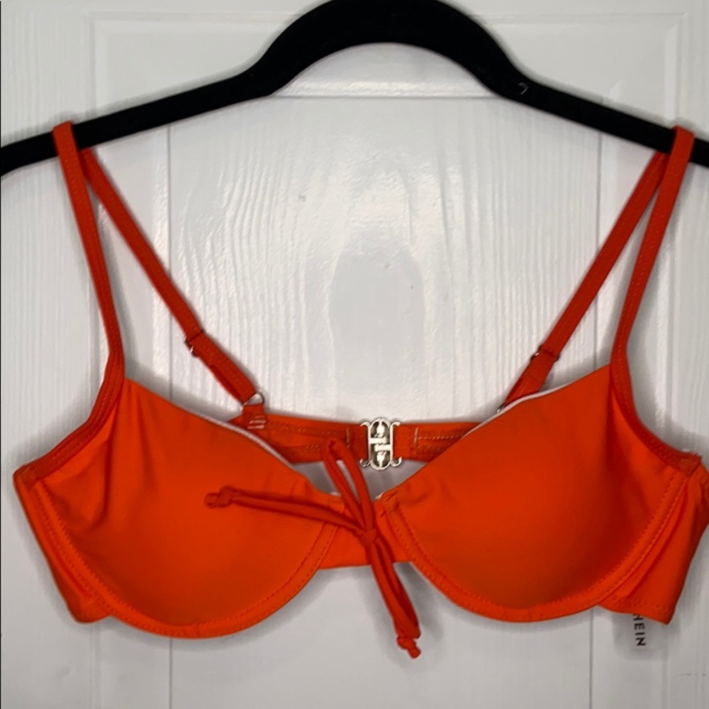 SHEIN neon orange bikini